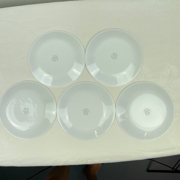 Corelle Vitrelle Bandhani Red Rim - Set of 5 Bread Plates - Picture 5 of 5